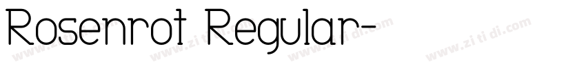 Rosenrot Regular字体转换